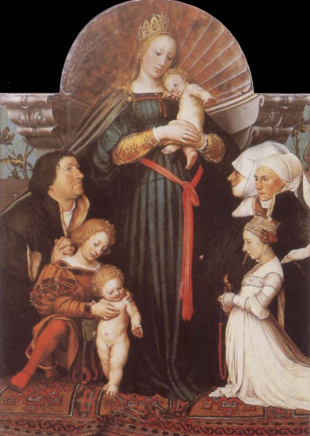 HOLBEIN, Hans the Younger Damstadt Madonna